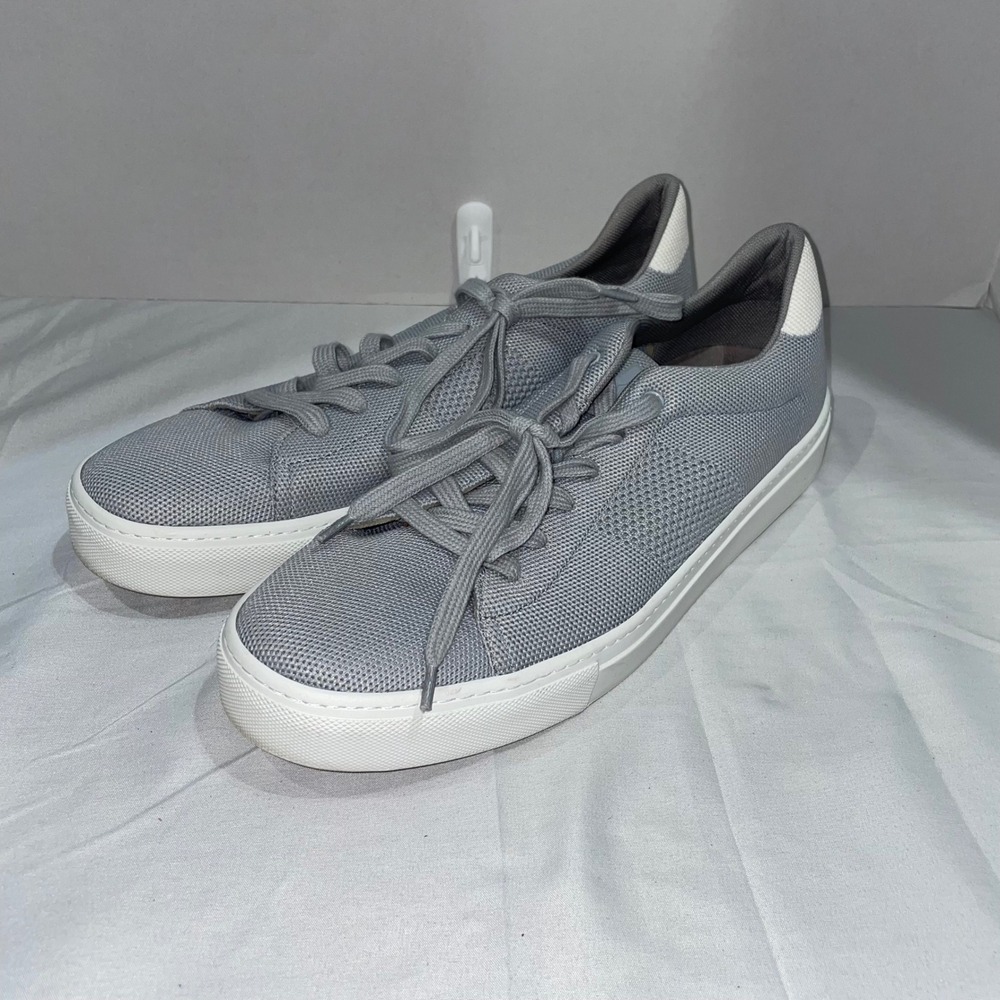 Greats Brooklyn Royale Knit Mens Sneakers Grey White Low Top Shoes Size 13 Italy